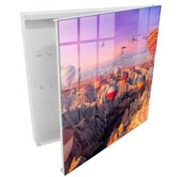 Balloons in The Air Wall Mounted Key Cabinet, Pink Box For Home, Photographic Landscapes, Adventure & Travel Enthusiasts - thumbnail 2