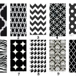 Custom Black Bath Towel Designer Fabric Accent - August Ave - thumbnail 3