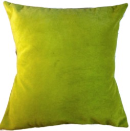 Green Chartreuse Green Pillow Velvet Throw Cover - Velvet -Throw -Velvet Cushion - thumbnail 1
