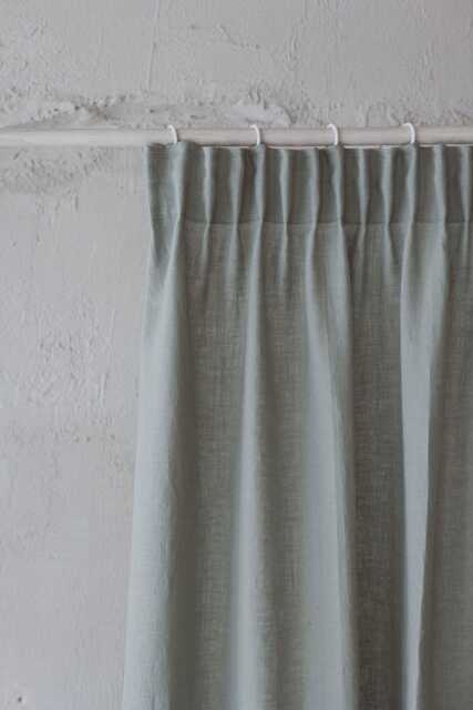 Pencil Pleat Linen Curtain - Natural Flax, Soft Lightweight For Modern, Rustic, Or Farmhouse Homes, Elegant Window Treatment - image 1