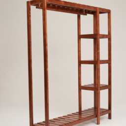 Open Wardrobe, Handmade From Solid Mahogany - Gjest - thumbnail 3
