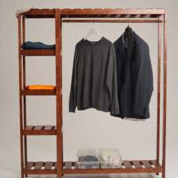 Open Wardrobe, Handmade From Solid Mahogany - Gjest - thumbnail 4