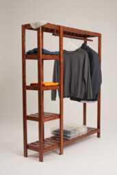 Open Wardrobe, Handmade From Solid Mahogany - Gjest - thumbnail 1