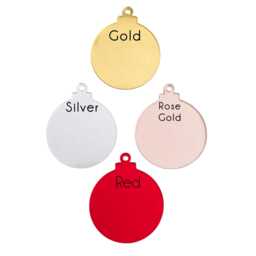Personalised Koi Carp Bauble - Mirrored Acrylic Fish Name Ornament Double-Sided Tree Decoration - thumbnail 3