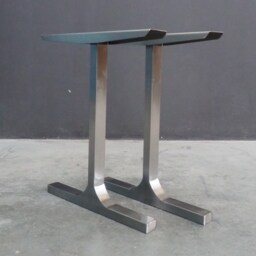 "Modern Steel Table Legs - Dining Base, W 24"" H 28" - thumbnail 4