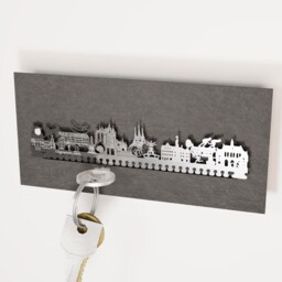 Erfurt Skyline Souvenir Gift Tube - Premium Quality Cityscape Memorabilia & Keepsake With Landmark Silhouette Design - thumbnail 2