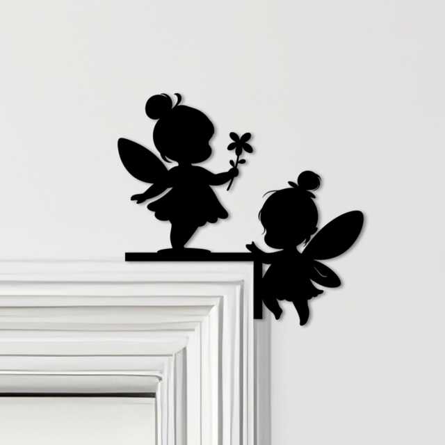 Door Topper Fairies Kids Room Decor Various Colours Top Of Decorative Sign - Novelty Wall Decor, Frame Art, Art - image 1