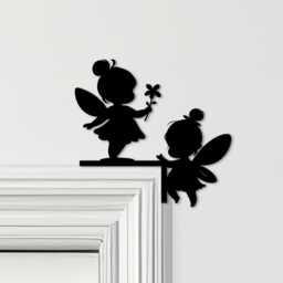 Door Topper Fairies Kids Room Decor Various Colours Top Of Decorative Sign - Novelty Wall Decor, Frame Art, Art - thumbnail 1