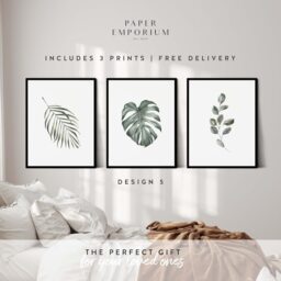 Set Of Moon Wall Prints - Print Living Room Personalised Decor For Home Bedroom Kitchen - thumbnail 2