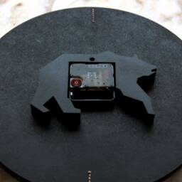 Modern Leather Wall Clock, Minimalist Home Decor, Silent Mechanism - thumbnail 4