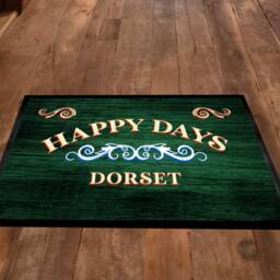Personalised Boat Mat - Decorative Canal Narrowboat Name, Entrance Boat Door Mat Large Accessories - thumbnail 2