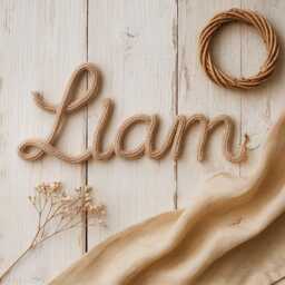 Handmade Knitted Wire Name Sign Nursery Wall Decor - thumbnail 4