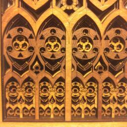 Wood Cross Stained Glass Church Cathedral Christian Altar Wedding Gift Laser Cut Art - thumbnail 4