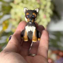 Custom Cat Figurine - Personalized Pet Sculpture in Polymer Clay Memorial Keepsake Gift Mini Statue - thumbnail 4