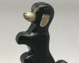 Toy Poodle Dog Wood Black - thumbnail 1