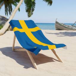 Sweden Beach Towel, Sweden Flag Tovel, Of Sweden, Beach Country Gift, Tovel