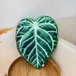 Anthurium Leaf Pillow, Plant Lover Gift, Realistic Home Decor - thumbnail 4
