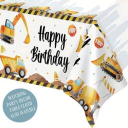Personalised Construction Truck Welcome Board, Kids Birthday Party Sign , Event Decor, Boys, Girls, Builder, Tractors, Bulldozer Gift Home - thumbnail 3