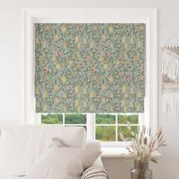 Custom Made To Measure Roman Blind Shade William Morris Pomegranate Cornflower Hand Crafted
