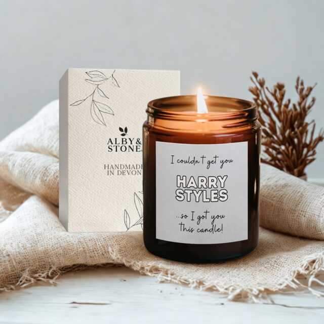 Harry Styles Gift - Hand-Poured Candle 100% Eco Soy Wax Handmade in Devon - image 1