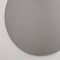 Black Tinted Contemporary Round Frameless Mirror, Minimalist Mirror - thumbnail 4