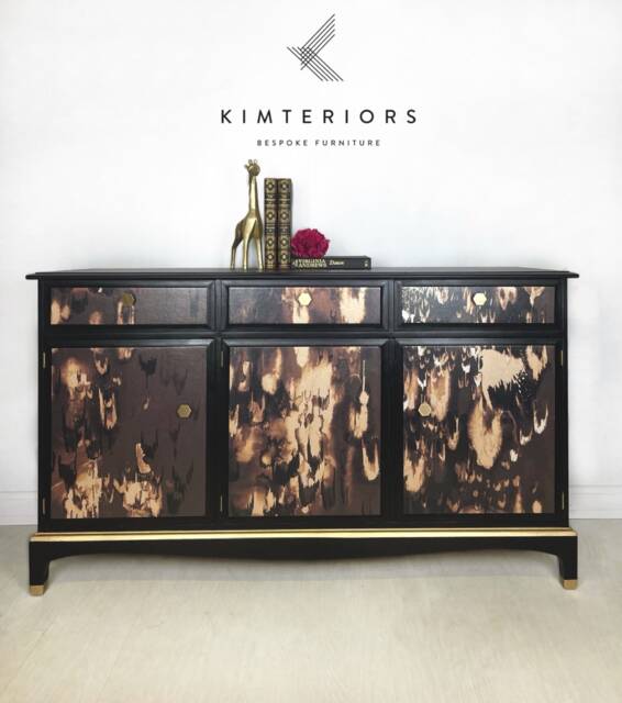 stag Sideboard in Black & Gold - image 1