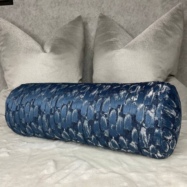 "Modern Cushion, Decorative Pillow, Meteor Luxury Bolster Cushion 16"" X 6" - image 1