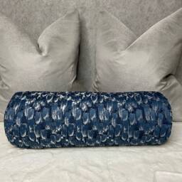 "Modern Cushion, Decorative Pillow, Meteor Luxury Bolster Cushion 16"" X 6" - thumbnail 3