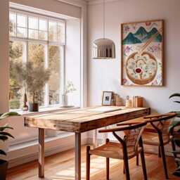 Dumpling Wall Art, Asian Food Poster, Bamboo Steamer Kitchen Print - thumbnail 4