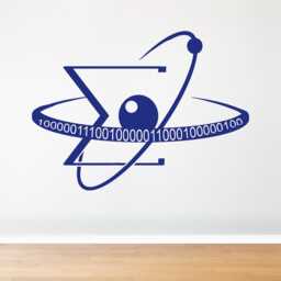 Science Atom Vinyl Wall Decal Classroom Decor 1839 - thumbnail 2