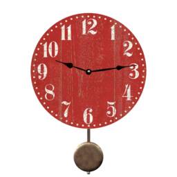 Rustic Red Clock - Barn Clock - thumbnail 2