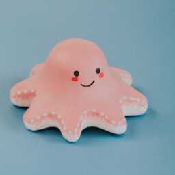 Octopus Wooden Toy - Handmade Waldorf & Montessori Toy, Eco-Friendly Figurine, Animal Decor, Unique Gift For Kids - thumbnail 2