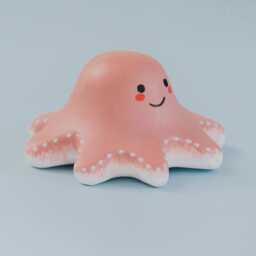Octopus Wooden Toy - Handmade Waldorf & Montessori Toy, Eco-Friendly Figurine, Animal Decor, Unique Gift For Kids - thumbnail 3