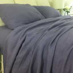 Plum Purple Linen Duvet Cover, Yarn Dyed Violet Bedding, Available in Queen, King, Twin, Full, Or Custom Size - thumbnail 3