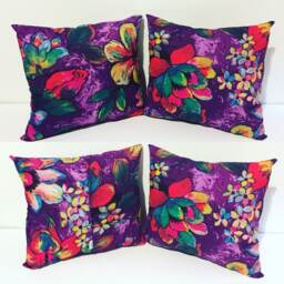 Custom Purple Floral Pillows - thumbnail 2