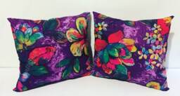 Custom Purple Floral Pillows