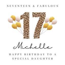 Personalised Daughter 17Th Birthday Candle Gifts Card Mug W - thumbnail 4