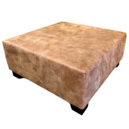 Genuine Leather Ottoman - Handmade Pouf Various Colours Range Of Sizes Stylish Footstool Home Decor - B - Fo - thumbnail 3