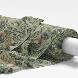 Custom Made William Morris Pimpernel Forest Blackout/Lining Curtains Pinch /Triple/Double Pleat - thumbnail 2