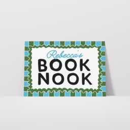 Personalised Book Nook Print, Reader Wall Art Home Decor, Bookish Prints, Custom Name Typography Poster, Reading Gift/Unframed - thumbnail 3