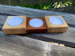 Wood Candle Holder