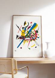 Minimalist Abstract Kandinsky Print, Small Worlds Gicl??e Art Modern Wall Art, Trendy Aesthetic Home Decor, Exhibition Digital - thumbnail 1