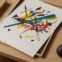 Minimalist Abstract Kandinsky Print, Small Worlds Gicl??e Art Modern Wall Art, Trendy Aesthetic Home Decor, Exhibition Digital - thumbnail 2