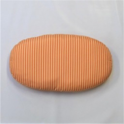Bon-Bon 50 cm Orange Striped Oval Cushion