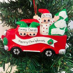 Personalized Family Christmas Tree Ornament Keepsake Decoration - thumbnail 3