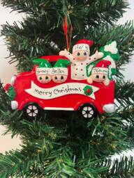 Personalized Family Christmas Tree Ornament Keepsake Decoration - thumbnail 1