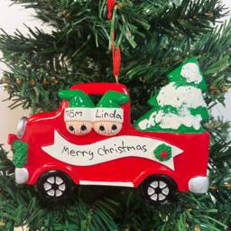 Personalized Family Christmas Tree Ornament Keepsake Decoration - thumbnail 2