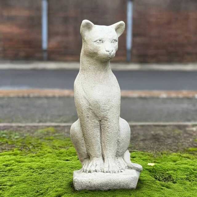 Large Cement Cat Sculpture Concrete Kitten Statue Outdoor Pet Decoration Memorial Figurine Handmade Garden Patio Animal Art - image 1