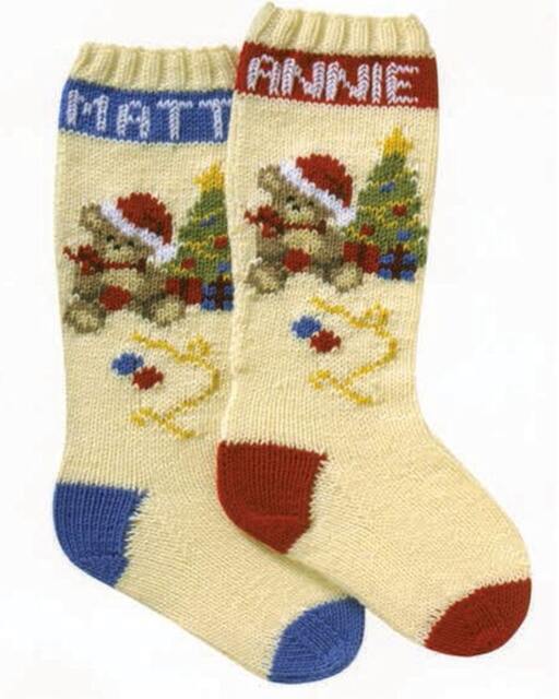 Personalized Hand Knitted Christmas Stocking - image 1