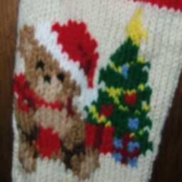 Personalized Hand Knitted Christmas Stocking - thumbnail 2
